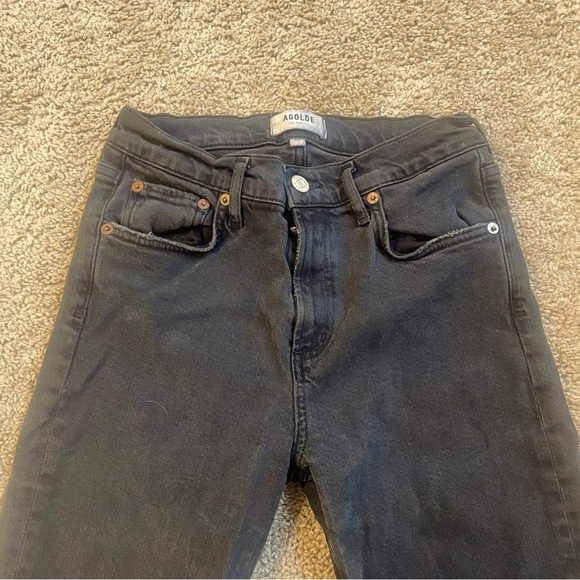 $168 Agolde Toni Black Jeans - Picture 5 of 9